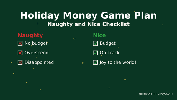 Game plan for the nice list